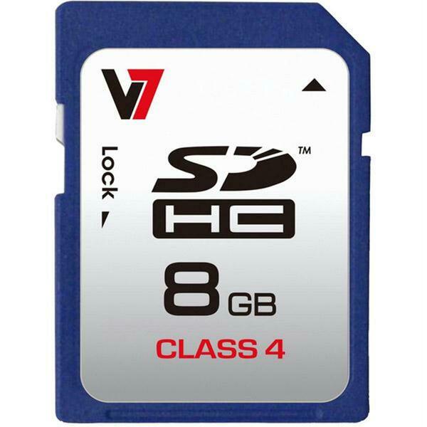 V7 8GB SDHC Class 4 Memory Card - VASDH8GCL4R-1N